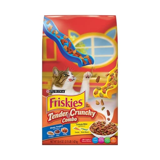 Purina Friskies Dry Cat Food Tender & Crunchy Combo 1.42kg