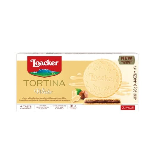 Loacker Tortina White Chocolate Wafers 126g