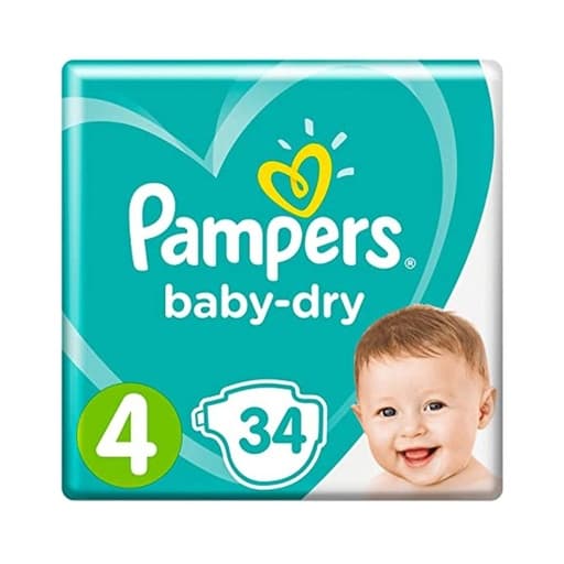 Pampers #4 34 חיתולים