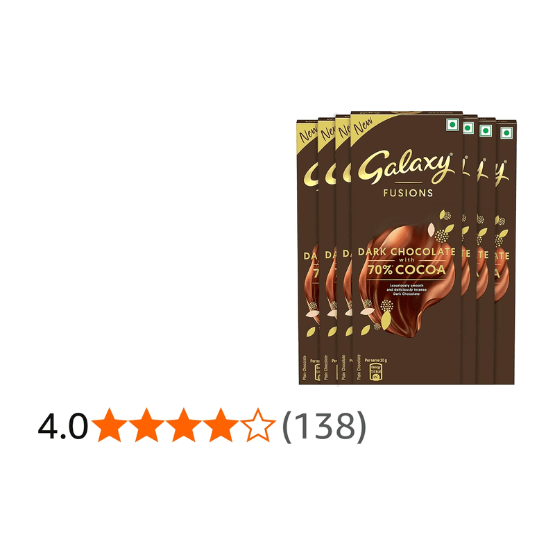 Galaxy Fusions Dark Chocolate Bar 56g