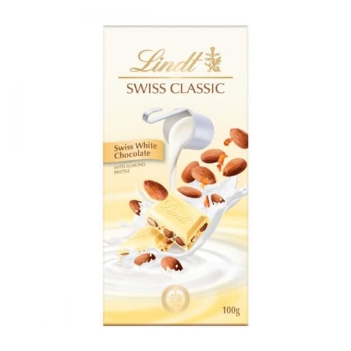 Lindt Swiss Classic Almond White Chocolate 100g