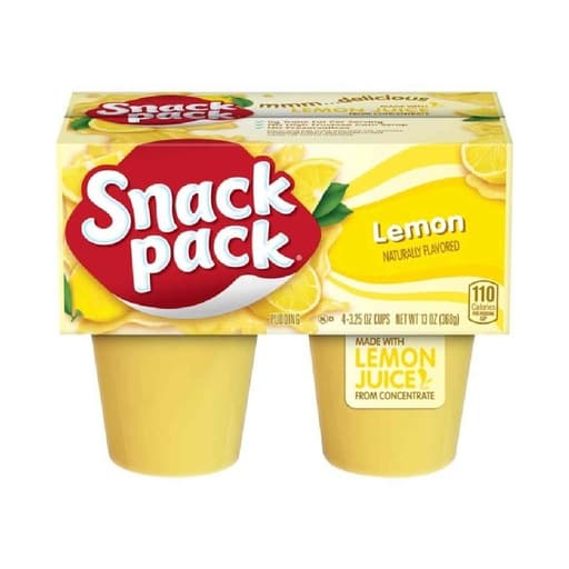 Snack Pack Lemon Pudding 368G