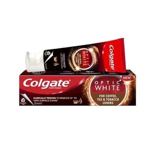 Colgate Optic White For Coffee Tea & Tobacco Lovers 75ml