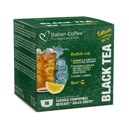 Italian Coffee Dolce Gusto Black Tea Lemon x16