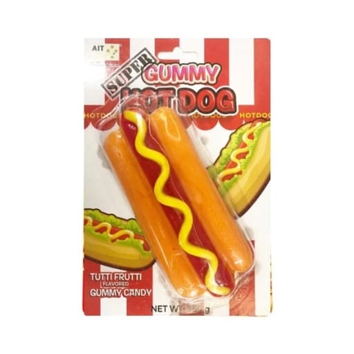 Gummy Hot Dog Tutti Frutti 150g