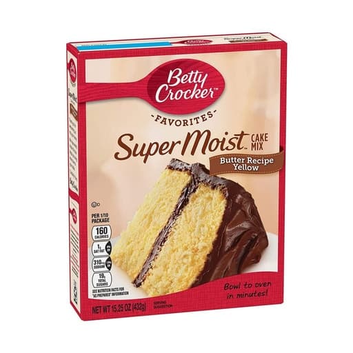 Betty Crocker Super Moist Butter Recipe Yellow 432g