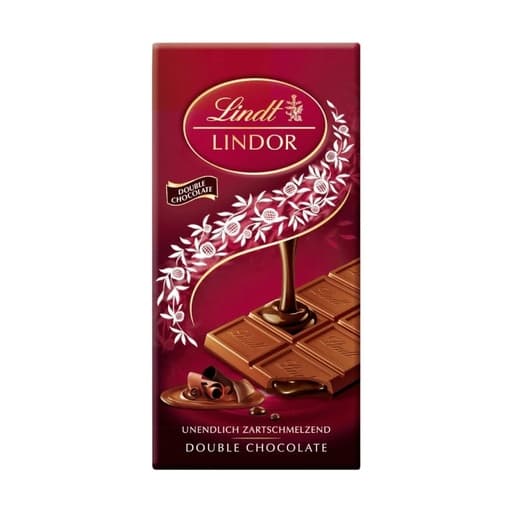 Lindt Lindor Duble Chocolate Bar 100g