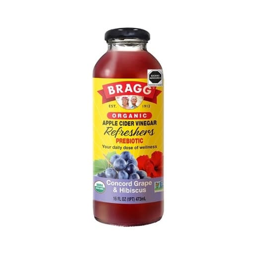 Bragg Apple Vinegar Concord Grape Hibiscus 473ml