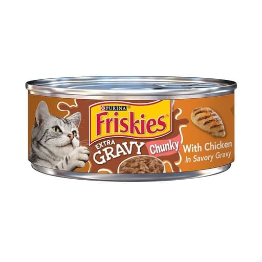 Purina Friskies Cat Food Chunky Chicken in Savory Gravy 156g