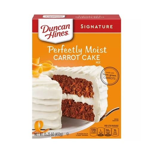 Duncan Hines Perfectly Moist Carrot Cake 432g