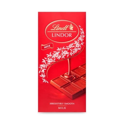 Lindt Lindor Milk Chocolate Bar 100g