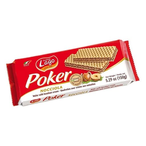 Lago Poker Nocciola Wafer 150g