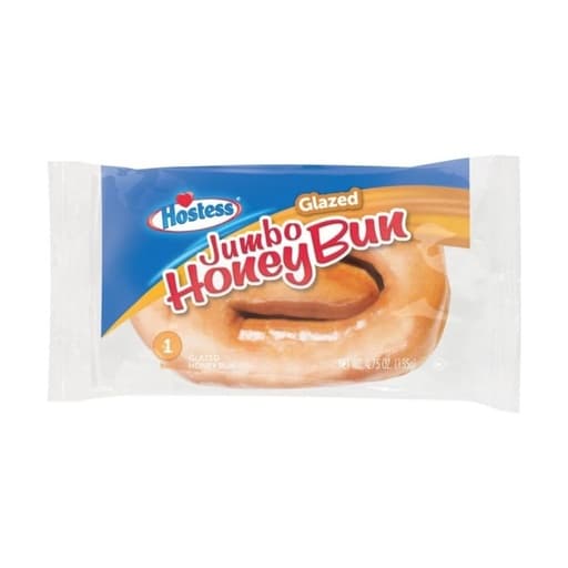 Hostess Jumbo Honey Bun Glazed Food 113g