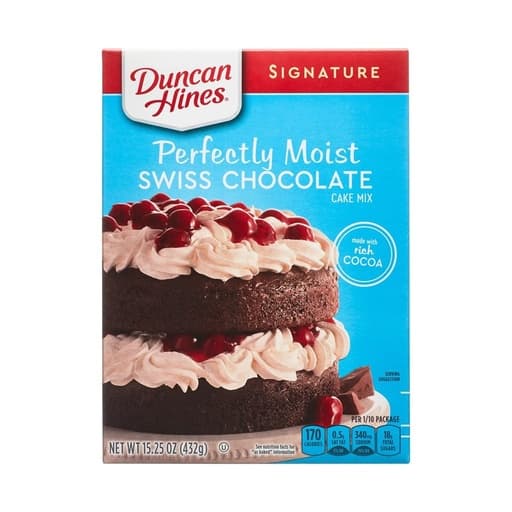 Duncan Hines Perfectly Moist Swiss Chocolate Cake 432g