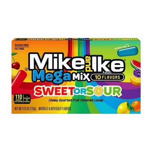 Mike And Ike Mega Mix Sour! 120g