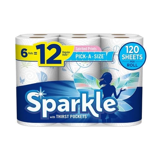 Sparkle Paper Towels 6 Rolls