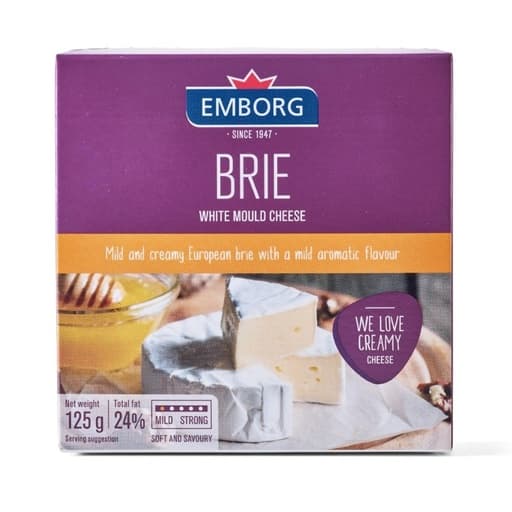 Emborg Danish Brie Cheese 125g