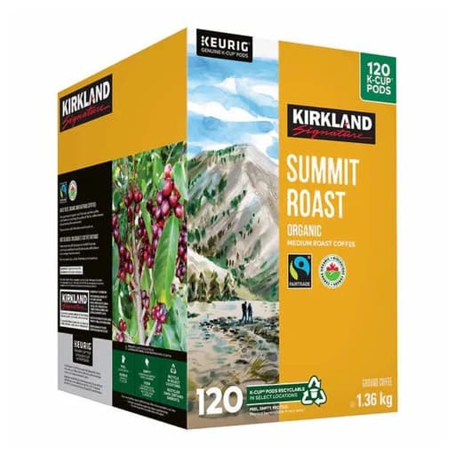 Kirkland Summit Roast Keurig Pods x120