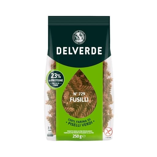 Delverde Fusilli Piselli 23% Protein 250g