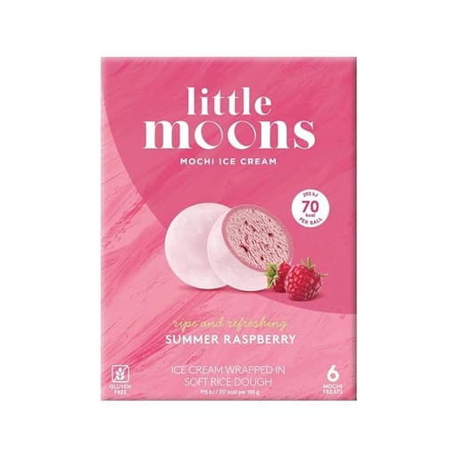 Little Moons Mochi Ice Cream Summer Raspberry 100g