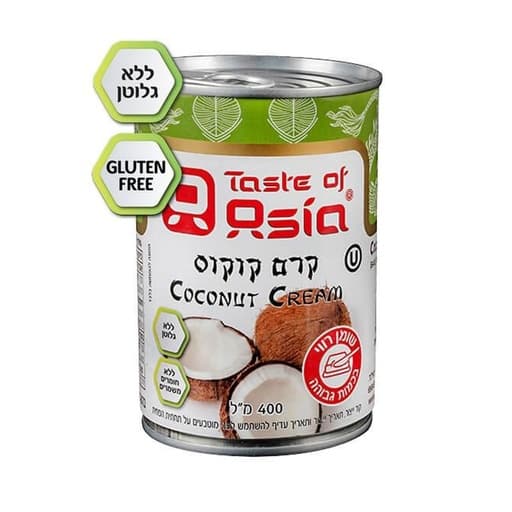 Taste Of Asia Coconut Cream Free Gluten 400g