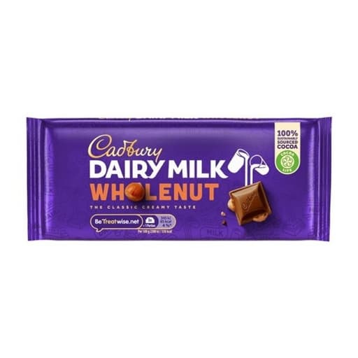 Cadbury Dairy Milk Chocolate Whole Nut 120g