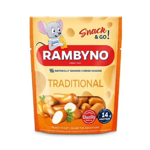 Rambyno Crunchy Cheese Snacks Traditional 75g