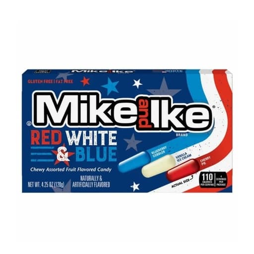 Mike And Ike Red White& Blue 120g