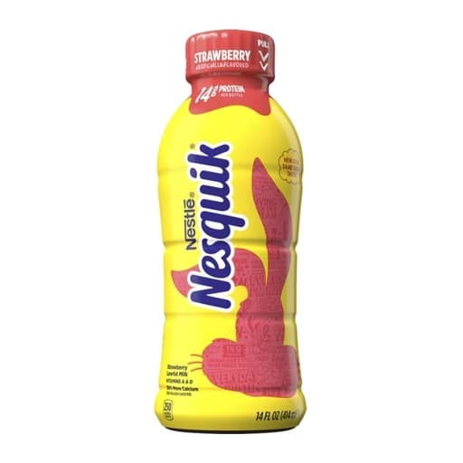 Nestle Nesquik Strawberry Lowfat Milk 414ml