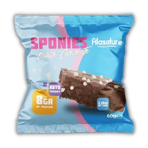 Alasature Protein Sponies White Chocolate 60g
