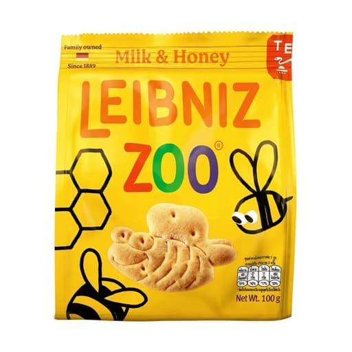 Leibniz Zoo Milk& Honey Bee Biscuits 100g