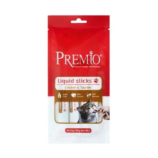 Premio Cat Liquid Sticks Chicken& Taurine 56g
