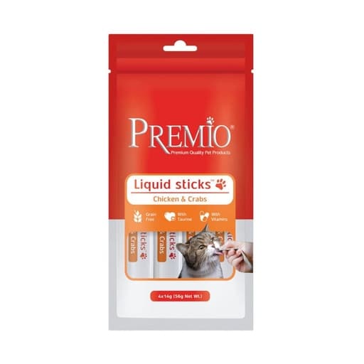 Premio Cat Liquid Sticks Chicken& Carbs 56g