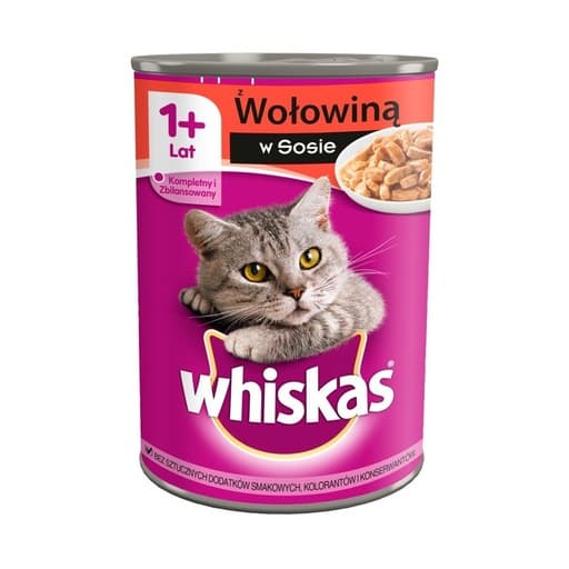 Whiskas Wet Cat Eat Beef in Gravy 400g