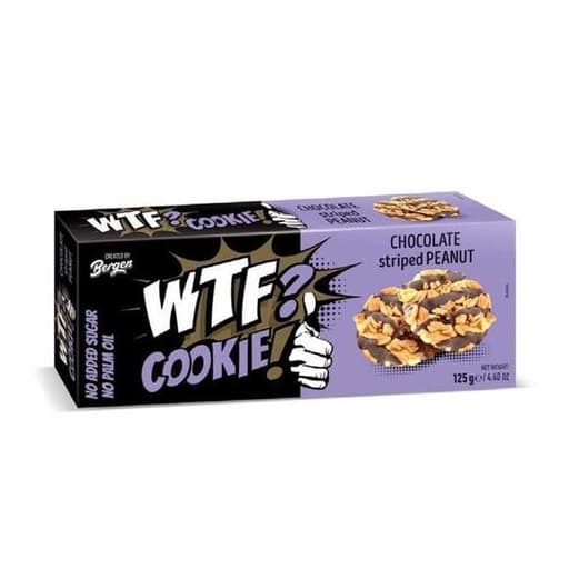 WTF? Cookie! Chocolate Striped Peanut Cookies 125g