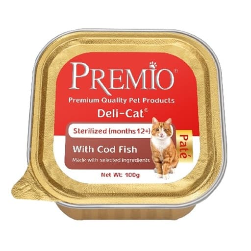 Premio Sterilized With Cod Fish 100g
