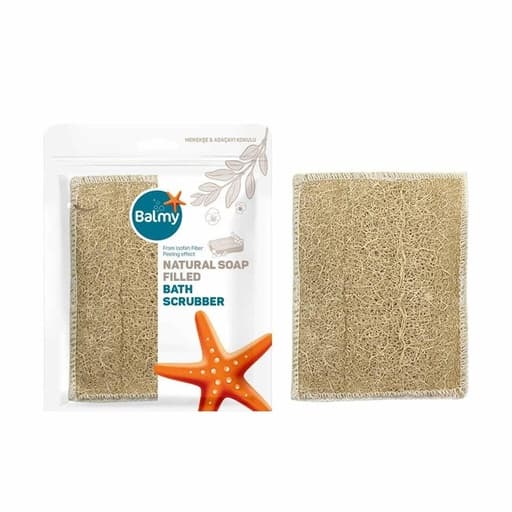 Balmy Natural Soap Filled Bath Scrubber