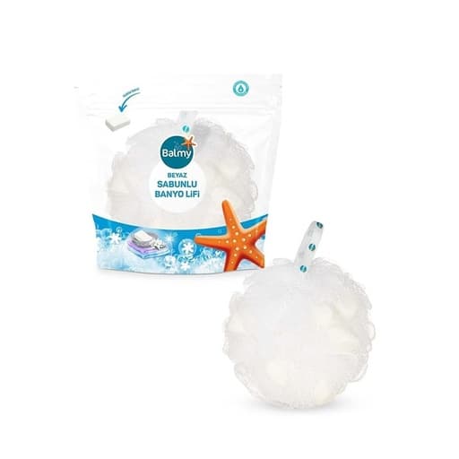 Balmy Bath Fiber White Soap