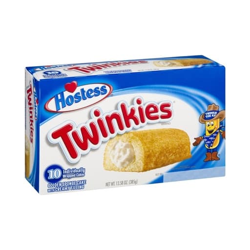 Hostess Chocolate Twinkies Golden Sponge Cakes X10