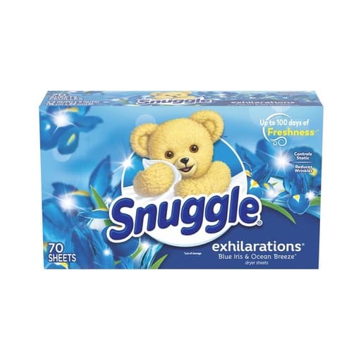Snuggle Exhilarations Blue Iris & Ocean Breeze Dryer Sheets x70