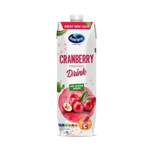 Ocean Spray Cranberry Drink No Sugar Added 1l