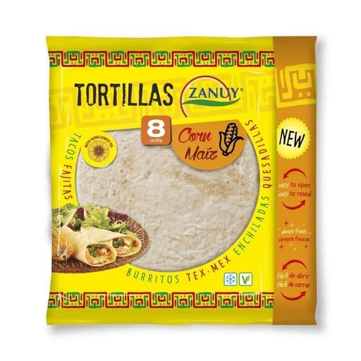 Zanuy Corn Tortillas 8 Wraps 320g