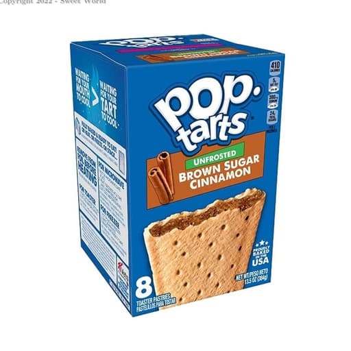 Pop Tarts Unfrosted Brown Sugar Cinnamon 384g