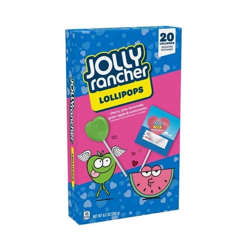 Jolly Rancher Heart Lollipops Candy 260g