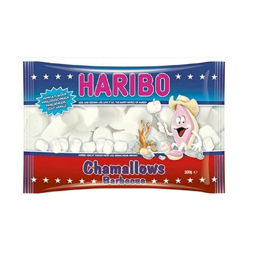 Haribo Pink & White BBQ Marshmallow 300g