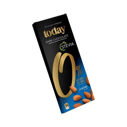 Today Dark Chocolate Stevia Amond 65g