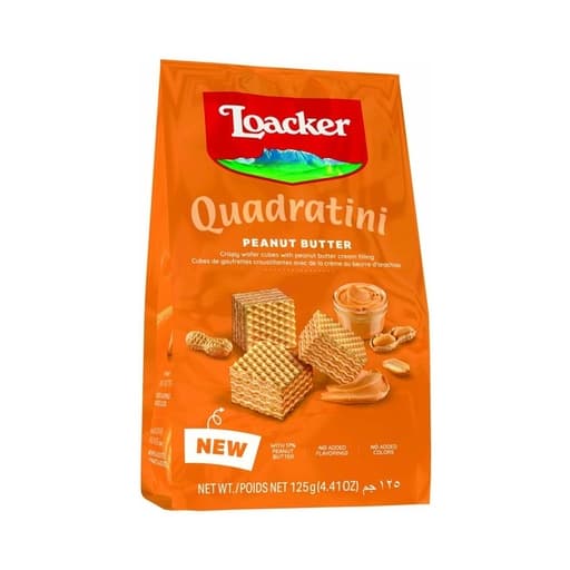 Loacker Quadratini Peanut Butter 125 g