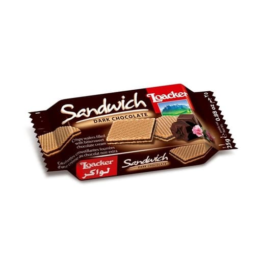 LOACKER SANDWISH DARK CHOCOLATE 25 G