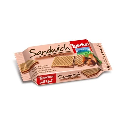 LOACKER SANDWISH HEZELNUT 25 G