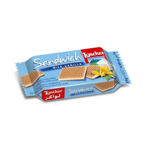 LOACKER SANDWISH MILK VANILLA 25 G